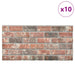 Panouri de perete 10 pcs Maro închis și gri 100 x 50 cm - WALTI WALTI