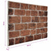 Panouri de perete 10 pcs Cărămiziu Maro 100 x 50 cm Spumă EPS - WALTI WALTI