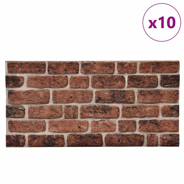 Panouri de perete 10 pcs Cărămiziu Maro 100 x 50 cm Spumă EPS - WALTI WALTI