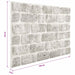 Panouri de perete 10 pcs Gri deschis 100 x 50 cm Spumă EPS - WALTI WALTI