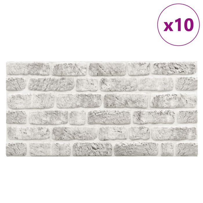 Panouri de perete 10 pcs Gri deschis 100 x 50 cm Spumă EPS - WALTI WALTI