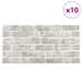Panouri de perete 10 pcs Gri deschis 100 x 50 cm Spumă EPS - WALTI WALTI
