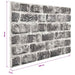 Panouri de perete 10 pcs Gri închis și alb 100 x 50 cm - WALTI WALTI