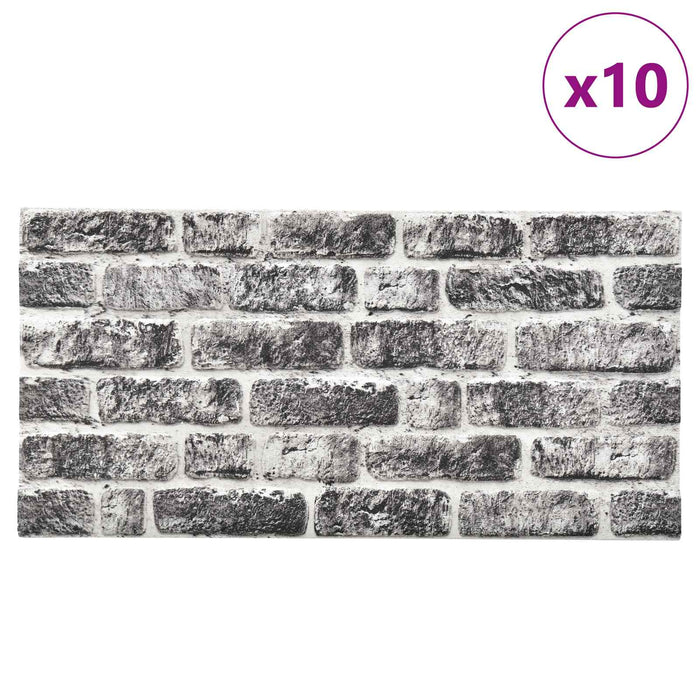 Panouri de perete 10 pcs Gri închis și alb 100 x 50 cm - WALTI WALTI