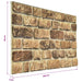 Panouri de perete 10 pcs Nisip Întunecat 100 x 50 cm Spumă EPS - WALTI WALTI
