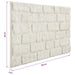 Panouri de perete 10 pcs Alb 100 x 50 cm Spumă EPS - WALTI WALTI