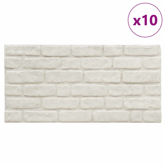Panouri de perete 10 pcs Alb 100 x 50 cm Spumă EPS - WALTI WALTI