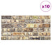 Panouri de perete 10 pcs Multicolour 100 x 50 cm Spumă EPS - WALTI WALTI