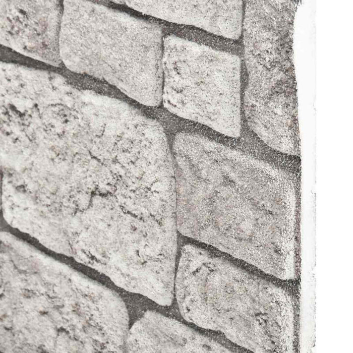 Panouri de perete 10 pcs Gri 100 x 50 cm Spumă EPS WALTI