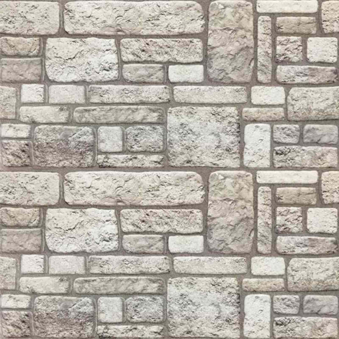 Panouri de perete 10 pcs Gri 100 x 50 cm Spumă EPS WALTI