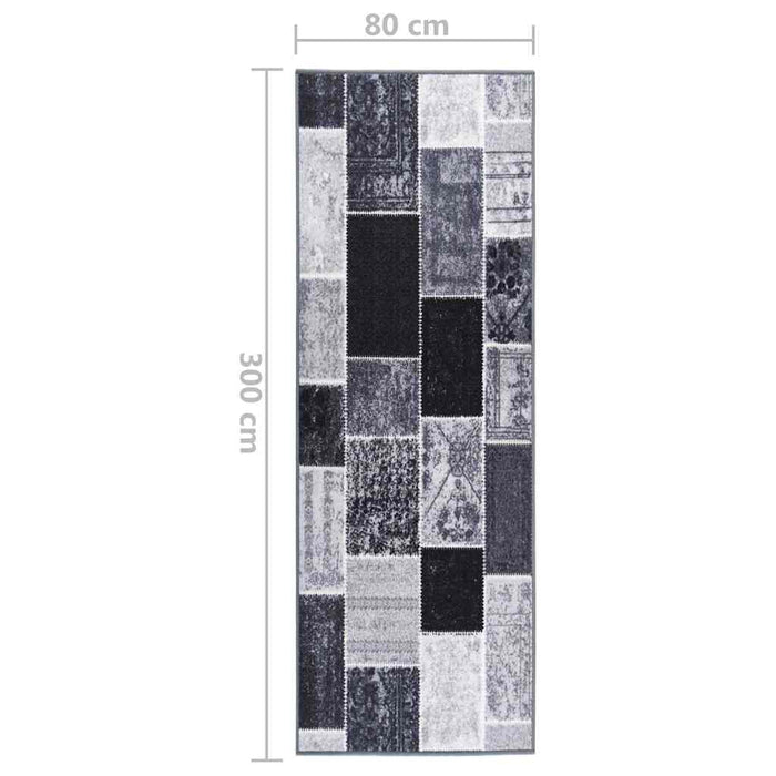 Covor traversă, gri, 80x300 cm WALTI