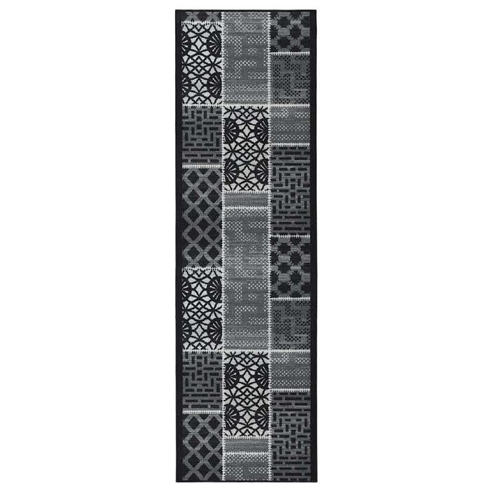 Covor traversă, negru, 80x350 cm WALTI