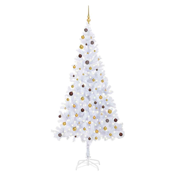 Brad de Crăciun pre-iluminat cu set globuri, 210 cm, 910 ramuri - WALTI WALTI
