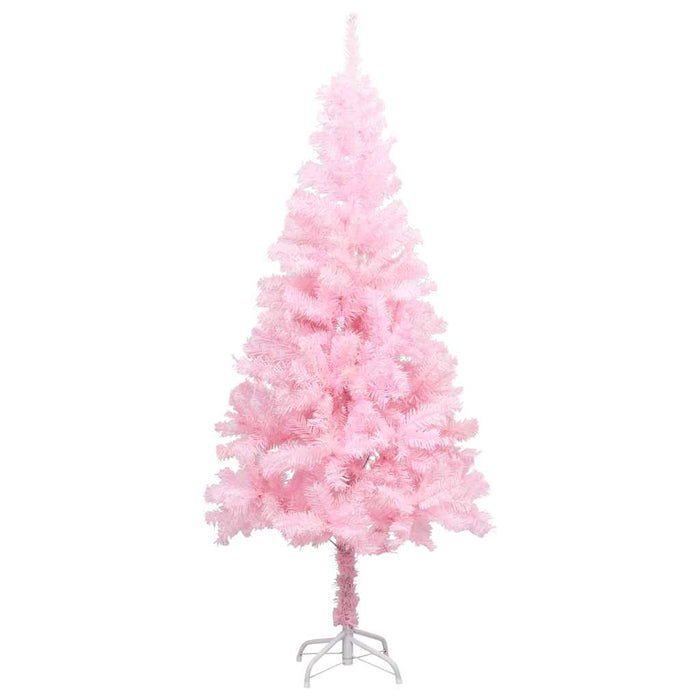 Brad Crăciun pre-iluminat cu set globuri, roz, 150 cm, PVC WALTI