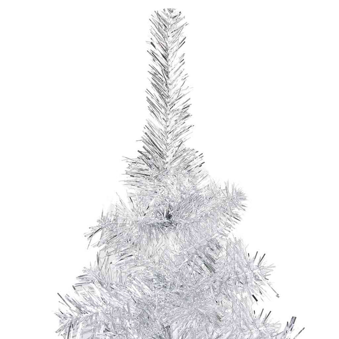 Brad Crăciun pre-iluminat cu set globuri, argintiu, 240 cm, PET WALTI