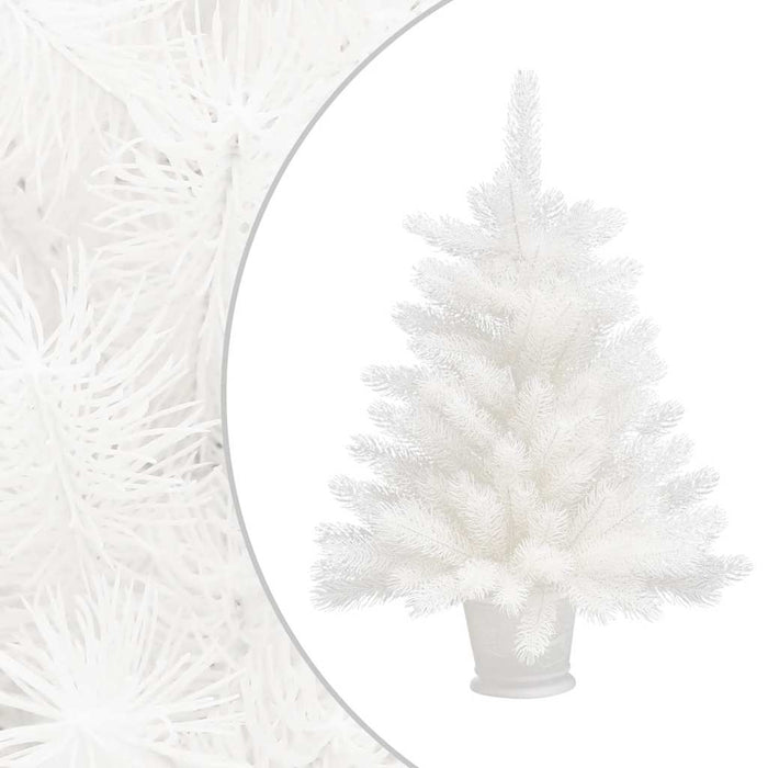Brad Crăciun pre-iluminat artificial, set globuri, alb, 65 cm WALTI