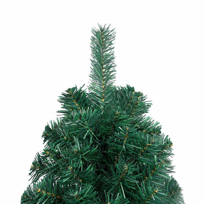Brad Crăciun artificial pre-iluminat set globuri verde 120 cm - WALTI WALTI