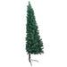 Jumătate brad Crăciun pre-iluminat cu set globuri verde 150 cm - WALTI WALTI