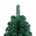Jumătate brad Crăciun pre-iluminat cu set globuri verde 150 cm - WALTI WALTI