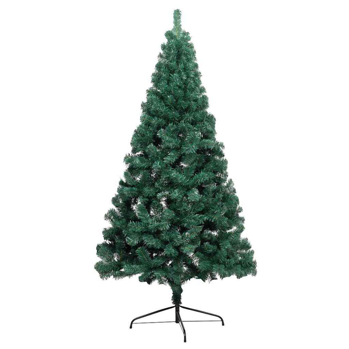 Jumătate brad Crăciun artificial cu set globuri verde 210 cm - WALTI WALTI