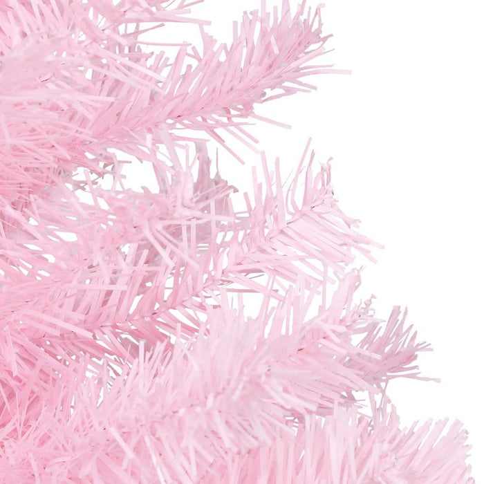 Brad Crăciun pre-iluminat cu set globuri, roz, 120 cm, PVC - WALTI WALTI