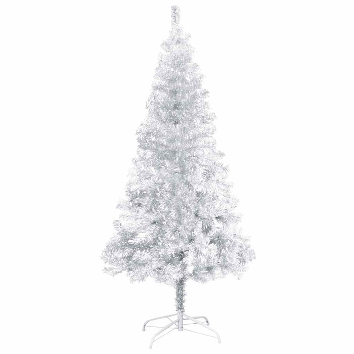 Brad Crăciun pre-iluminat cu set globuri, argintiu, 120 cm, PET - WALTI WALTI