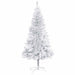 Brad Crăciun pre-iluminat cu set globuri, argintiu, 120 cm, PET - WALTI WALTI