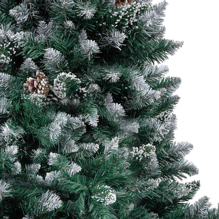 Brad Crăciun artificial cu LED-uri/globuri/conuri pin 150 cm WALTI