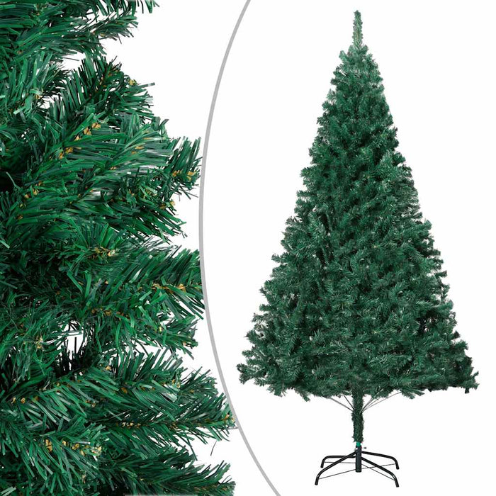 Brad Crăciun pre-iluminat cu set globuri, verde, 120 cm, PVC WALTI