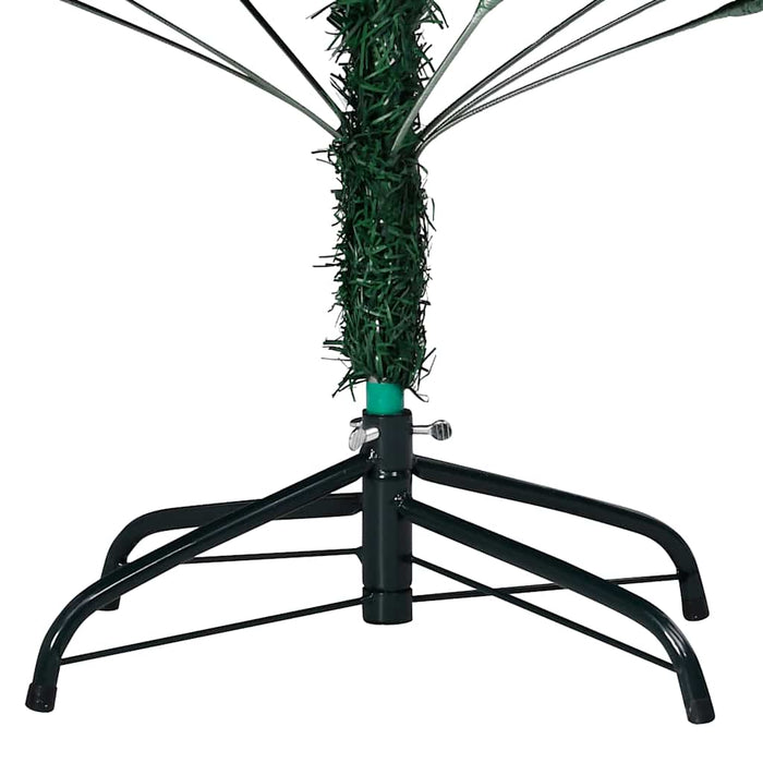 Brad Crăciun pre-iluminat cu set globuri, verde, 120 cm, PVC WALTI