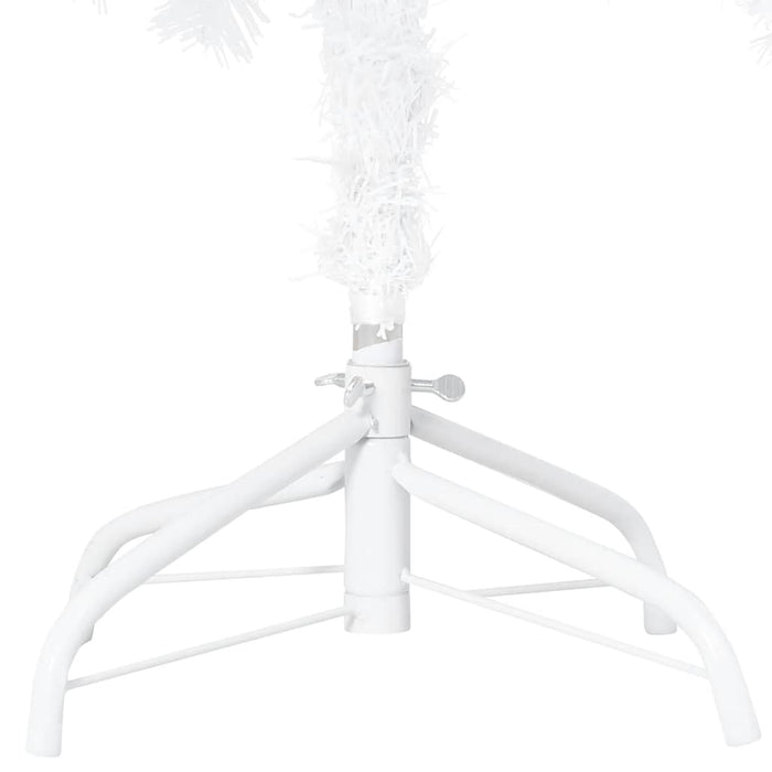 Brad Crăciun artificial pre-iluminat set globuri alb 120 cm PVC WALTI