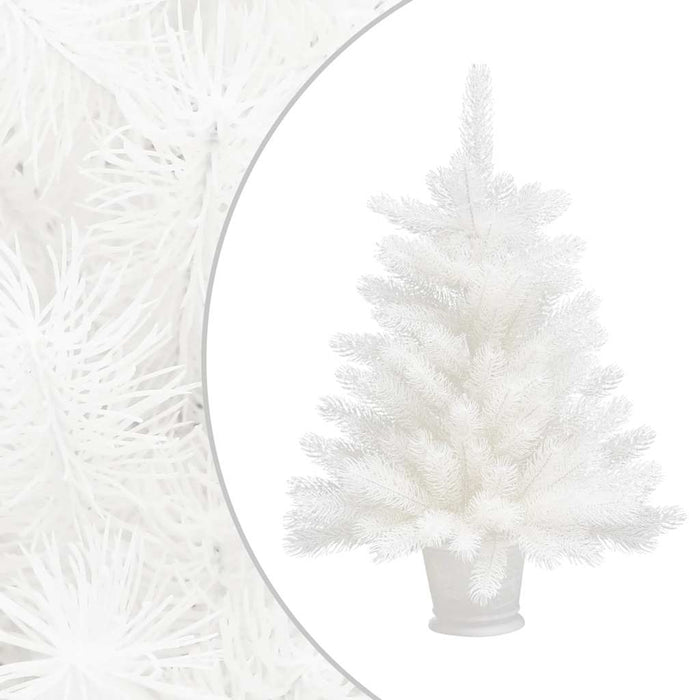 Brad Crăciun pre-iluminat artificial, set globuri, alb, 65 cm WALTI