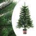 Brad Crăciun pre-iluminat artificial, set globuri, verde, 65 cm - WALTI WALTI