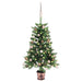 Brad Crăciun pre-iluminat artificial, set globuri, verde, 90 cm - WALTI WALTI