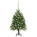 Brad de Crăciun pre-iluminat cu set globuri, verde, 120 cm - WALTI WALTI