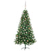 Brad Crăciun pre-iluminat cu set globuri, verde, 150 cm - WALTI WALTI