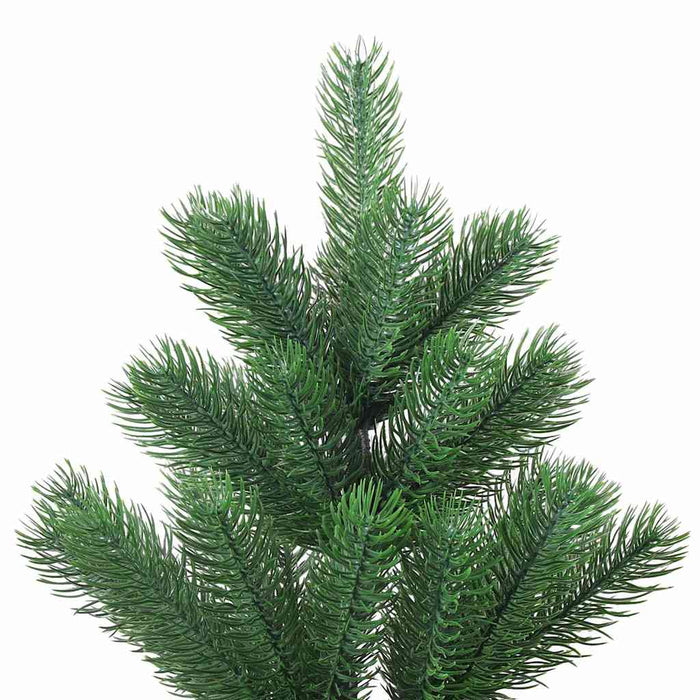 Pom Crăciun artificial brad Nordmann LED&globuri verde 120 cm WALTI
