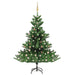 Pom de Crăciun artificial brad Nordmann LED&globuri verde 150cm - WALTI WALTI