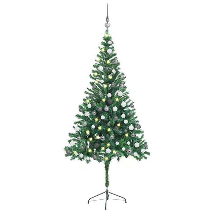 Brad de Crăciun pre-iluminat cu globuri, 180 cm, 564 de ramuri WALTI