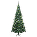 Brad de Crăciun pre-iluminat cu set globuri, verde, 240 cm, L - WALTI WALTI