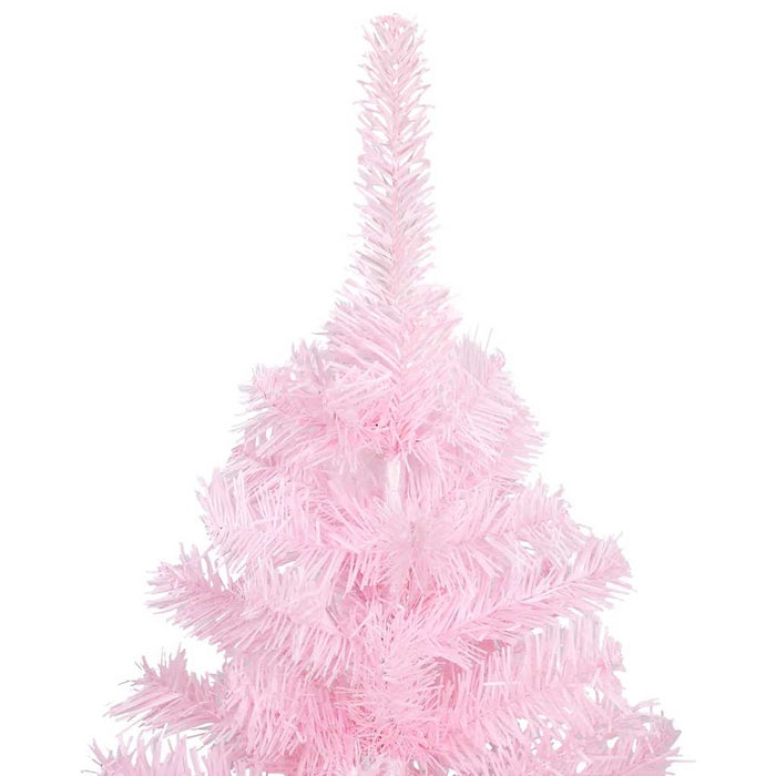 Brad Crăciun pre-iluminat cu set globuri, roz, 120 cm, PVC - WALTI WALTI