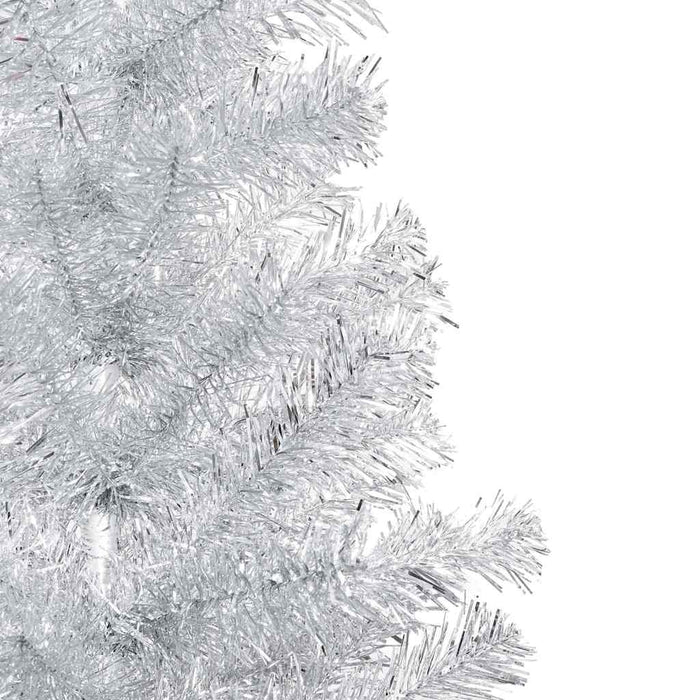 Brad Crăciun pre-iluminat cu set globuri, argintiu, 150 cm, PET WALTI