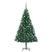 Brad Crăciun pre-iluminat cu set globuri, verde, 150 cm, PVC - WALTI WALTI