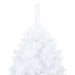 Brad Crăciun pre-iluminat artificial set globuri alb 210 cm PVC - WALTI WALTI