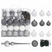 Brad Crăciun pre-iluminat artificial set globuri alb 210 cm PVC - WALTI WALTI