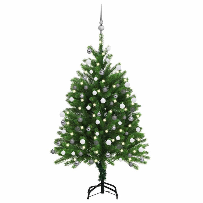Brad de Crăciun pre-iluminat cu set globuri, verde, 120 cm WALTI