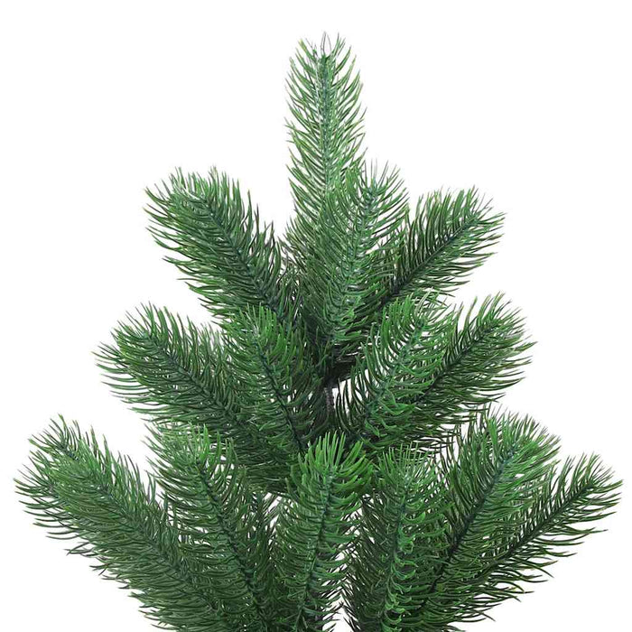 Pom Crăciun artificial brad Nordmann LED&globuri verde, 210 cm WALTI