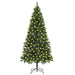 Brad Crăciun artificial pre-iluminat globuri/conuri pin 210 cm - WALTI WALTI
