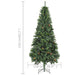 Brad Crăciun artificial pre-iluminat globuri/conuri pin 210 cm - WALTI WALTI