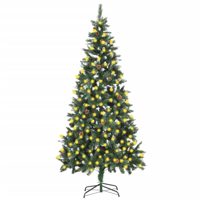 Brad de Crăciun artificial pre-iluminat cu conuri de pin 210 cm - WALTI WALTI